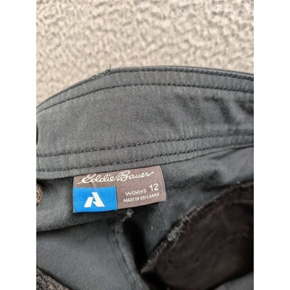 Eddie Bauer First Ascent Pants Womens 12 Cargo Cotton Nylon Stretch Bluish Gray - Picture 3 of 16